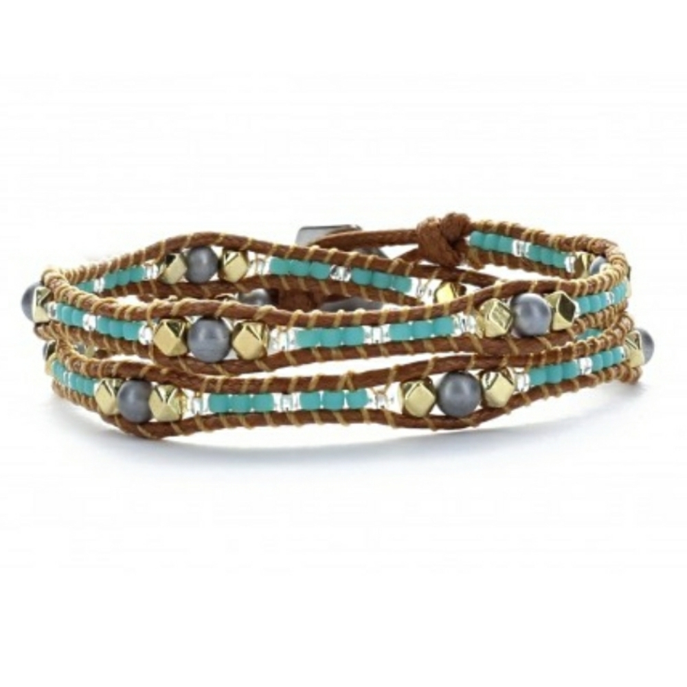 NEW Handmade Katie Soleil 2 Wrap Bracelet Choker